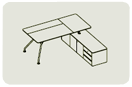PR183LB3. Стол с тумб.(multi-wood)