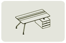PR181LS. Стол с тумб.(multi-wood)