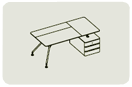 PR201LB3. Стол с тумб.(multi-wood)
