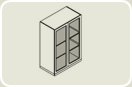 PRS962. Шкаф со стеклом