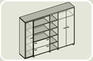 PRML270-5. Шкаф+гардероб 1900x0x0